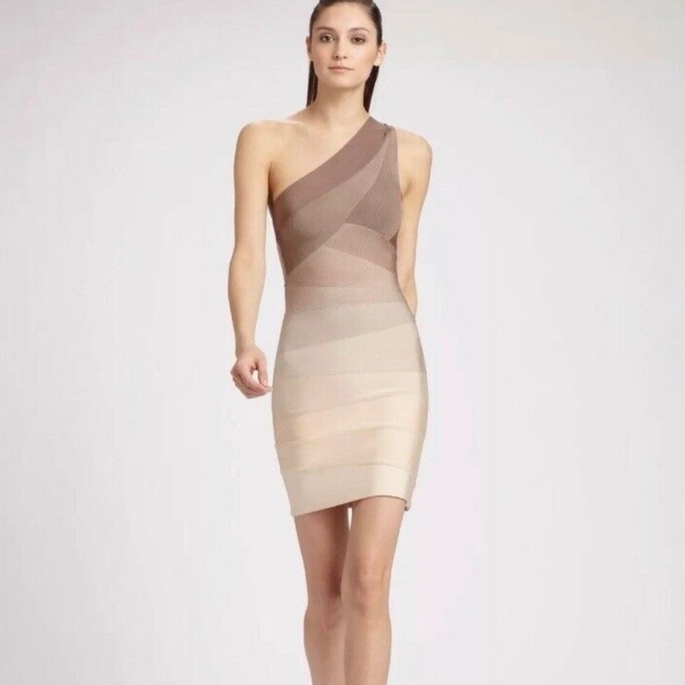 Herve Leger Alexis Ombré Bandage Dress